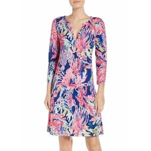 Lilly Pulitzer Banyan Dress Sunken Treasure Pima Cotton